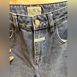 Marithe Francois Girbaud Dark Blue Relaxed cropped jean